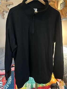 PINK Victoria's Secret Black Half-Zip Pullover